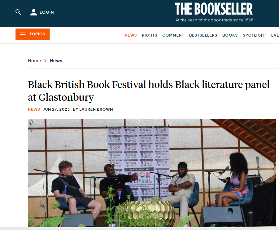 The-Bookseller-News-Black-British-Book-Festival-holds-Black-literature-panel-at-Glastonbury